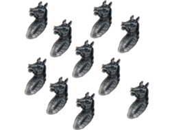 Conjunto De 10 Puxadores Móveis Em Formato Cabeça Cavalo, Estilo Retrô, Em Prata Antiga, Para Gavetas E Armários Feitos
