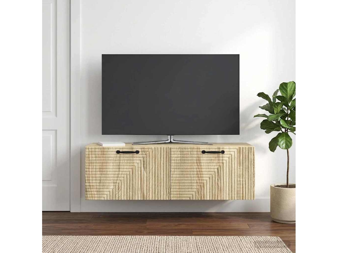 Vidaxl Gabinete De Tv De Parede Carvalho Sonoma 98 X 31 X 30 Cm