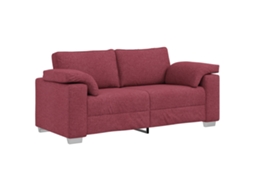 Conjunto 1 Sofá Vidaxl Vermelho Tecido (180 Cm)