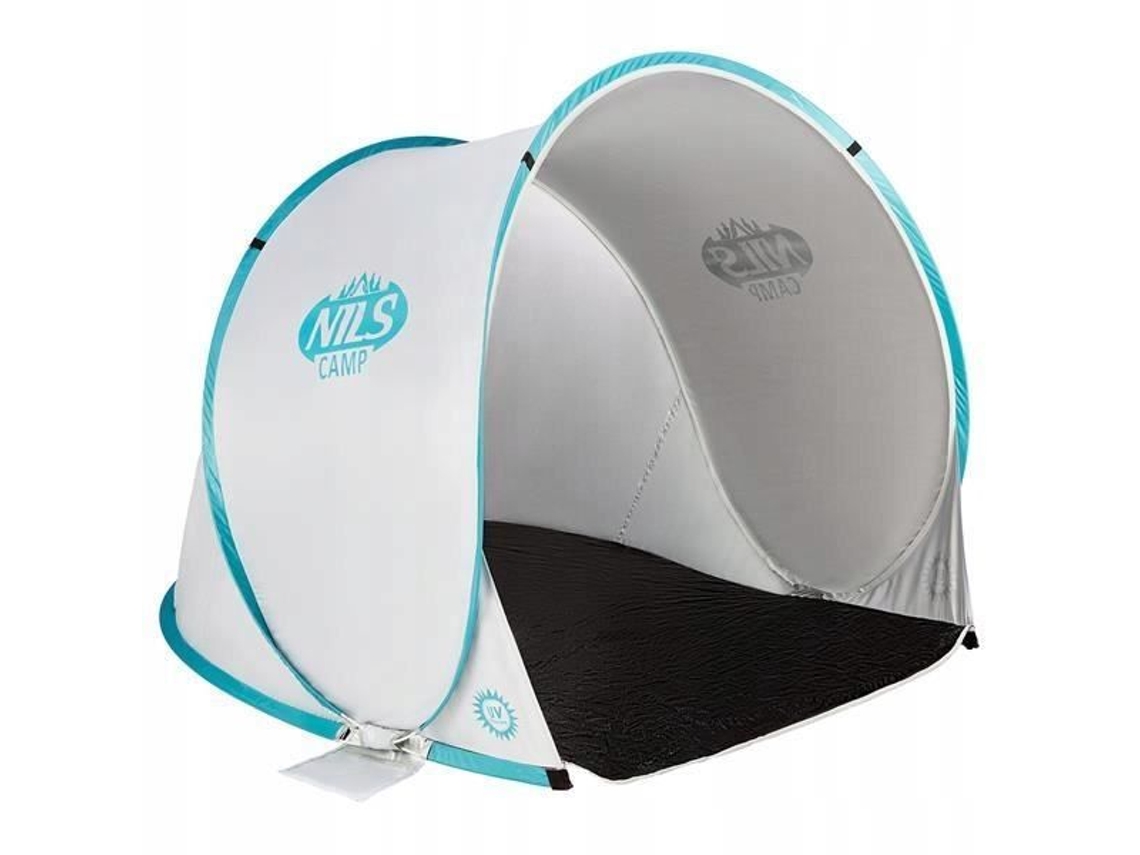 Tenda De Praia Nils Camp Nc3173 Filtro Uv Turquesa Cinza, Tecido, Impermeável, Compacto Oem