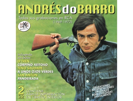 CD Andrés Do Barro - todas sus grabaciones en polydor 1962-1963 y sus éxitos recientes 1981-2000 (2CDs)