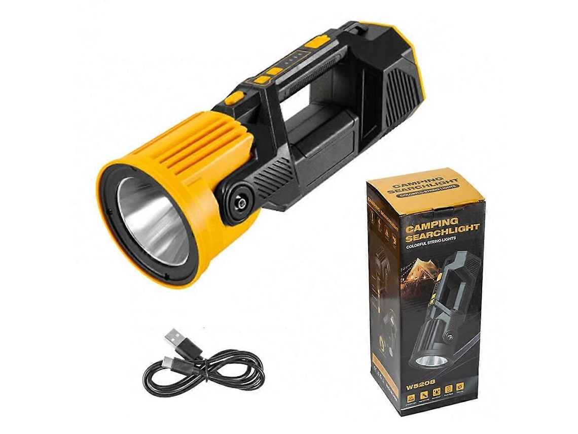 Lanterna Solar P50 Com Cabeça Giratória, Luz Portátil Rgb, Holofote De Acampamento Olysi Shop