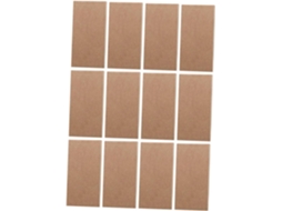 Lote De 12 Mini Blocos De Notas Portáteis Em Papel Kraft Caqui, 4 Tipos X 3, Formato Prático Para Estudantes