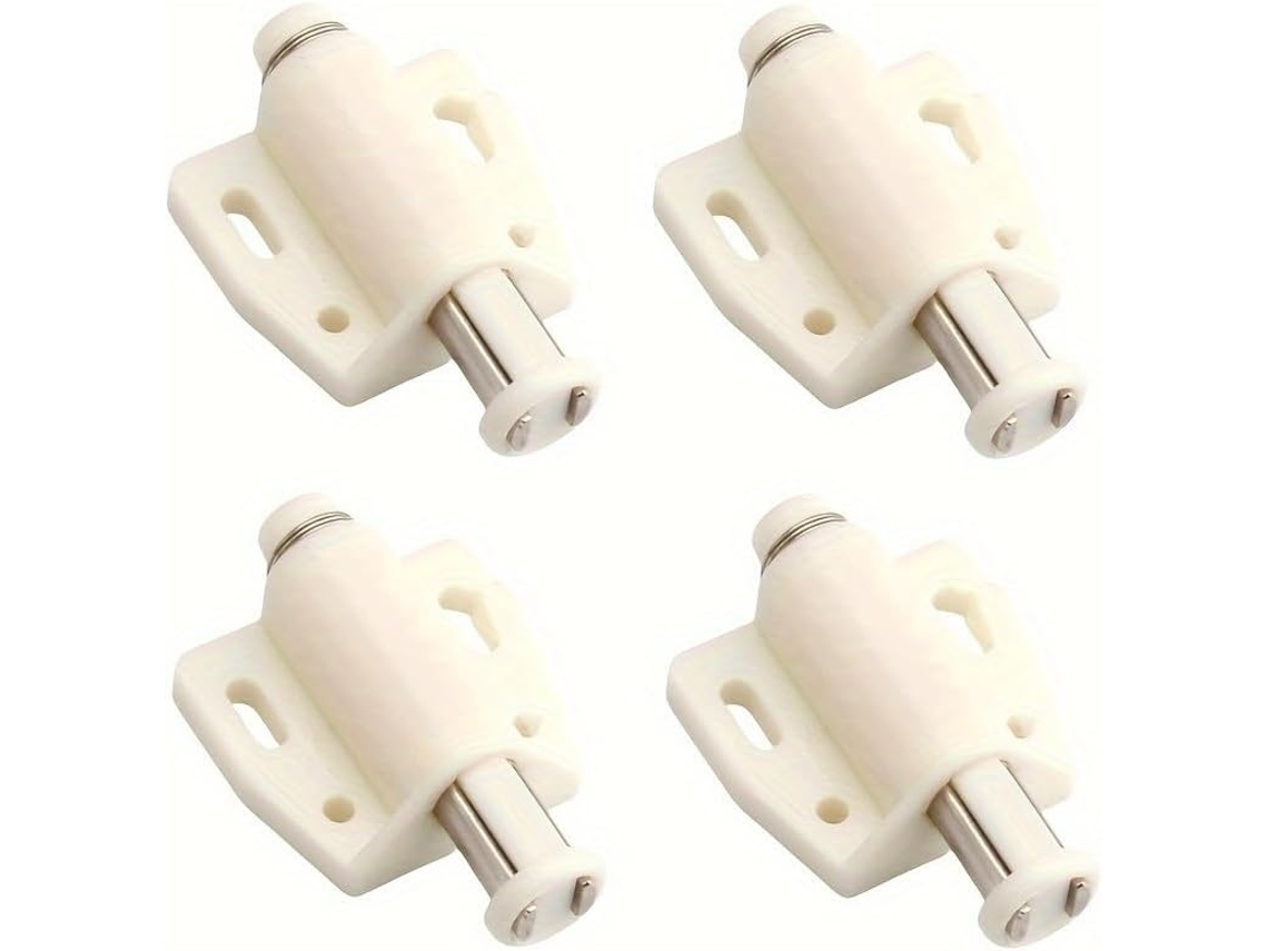 Conjunto De 4 Ímãs Porta Fáceis Instalar, Feitos De Plástico Resistente, Ideais Armários, Móveis, Gavetas E