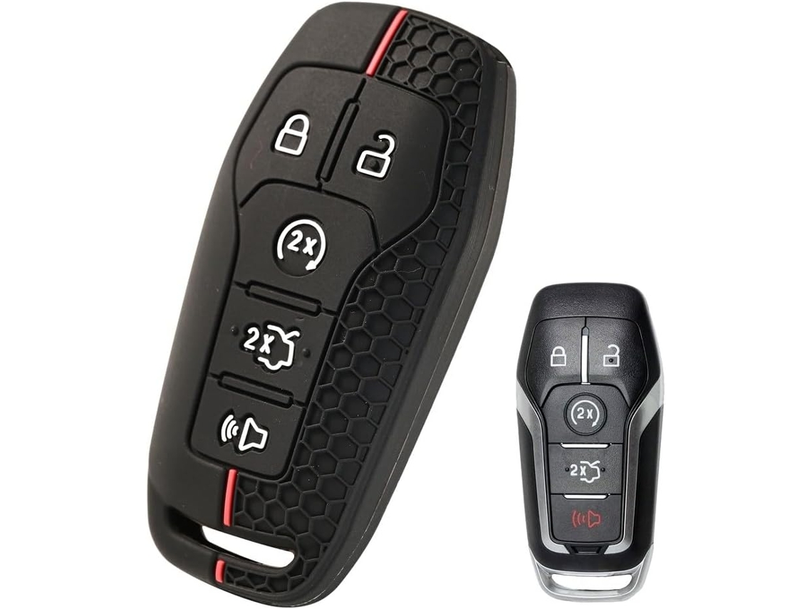 Capa Protetora De Silicone Resistente A Arranhões Para Chave Carro, Compatível Com Edge, Explorer, Fusion, Mustang E