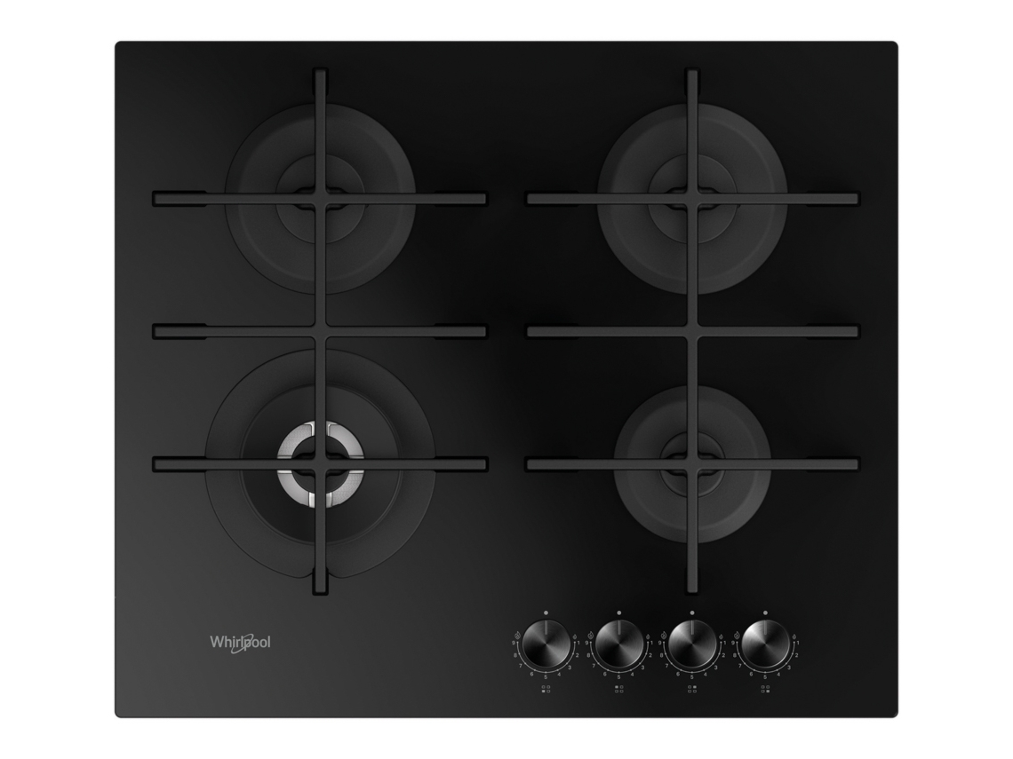 Placa de Gás WHIRLPOOL GOWL 628 NB (Gás Natural - 59 cm - Preto)