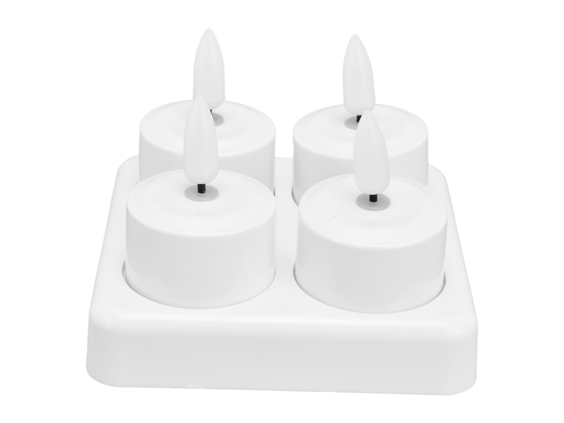 Velas Led Sem Chama LAXISCREED Base Carregável