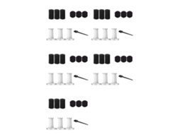 Kit Com 50 Peças De Filtros Hepa Laváveis Para Aspirador De Pó Xiaomi Deerma Dx700 Dx700s._glo