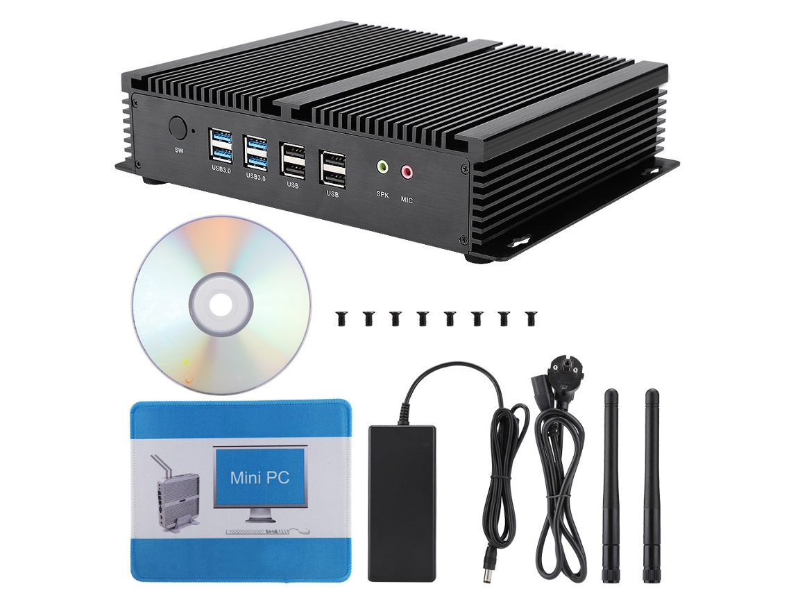 Minicomputador de mesa Hystou P04b com processador i5-4200U, 8 GB de RAM, SSD de 512 GB, dourado