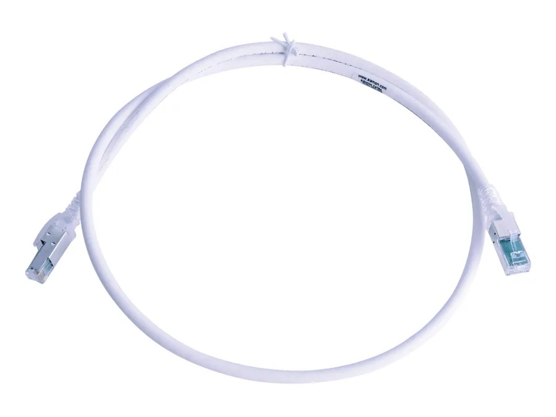 Lurelia Patch Cord Cat6a S/ftp 3 Pés Branco Cm/lszh Rj45, Cabo De Ligação Para Rede Estruturada