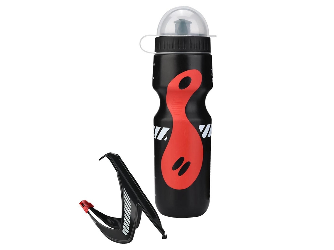Garrafa De Água De 650ml Com Suporte Para Bicicleta, Ideal Para Ciclismo E Mountain Bike. Cor Preta, Resistente E À Prova De Vazamentos.