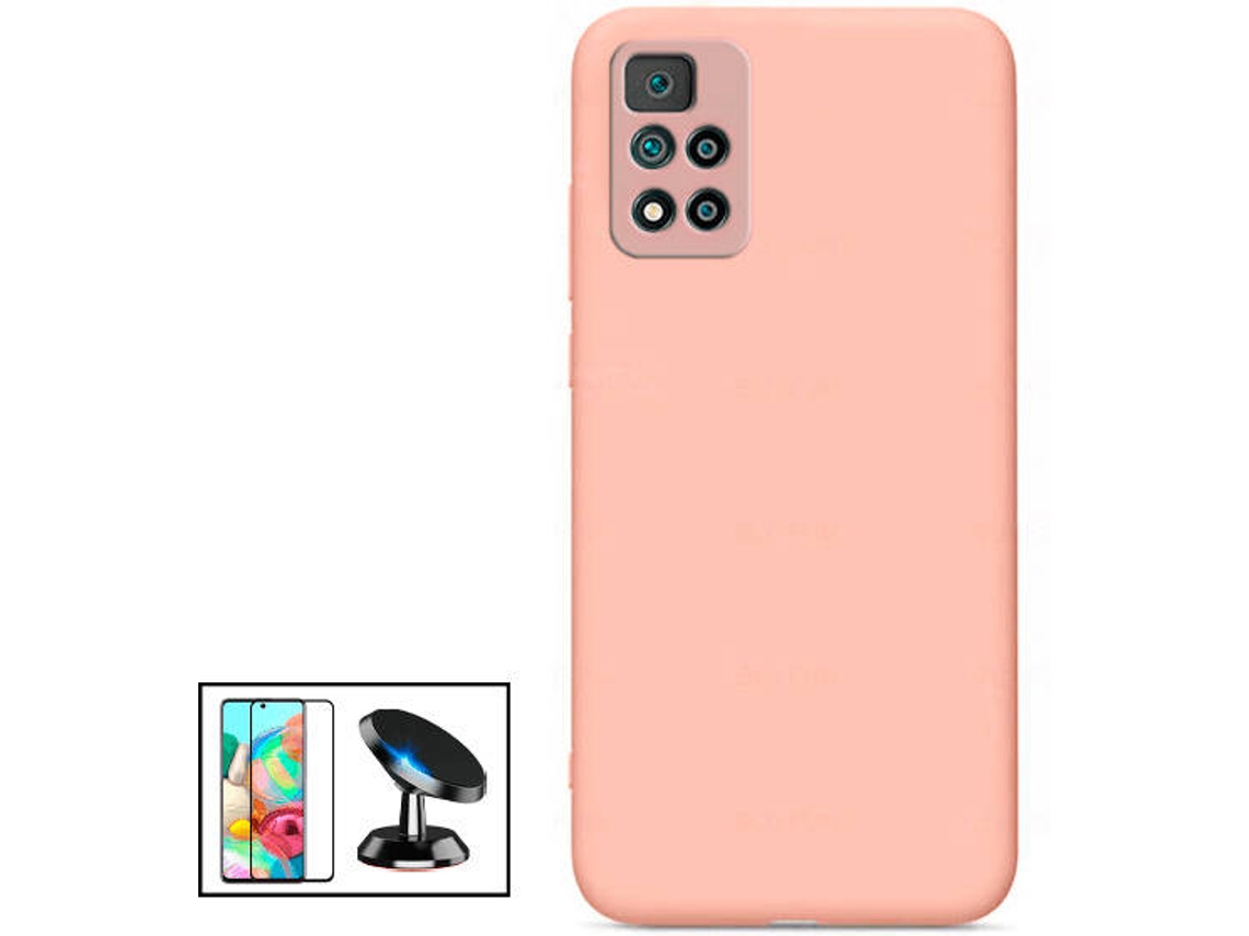 Kit Capa + Película + Suporte Xiaomi Redmi Note 11 Pro 5G PHONECARE Rosa