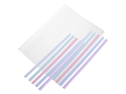 Adesivos plásticos A4 impermeáveis e duráveis com alfinetes para decoração de carteiras escolares, pacote com 10 unidades.