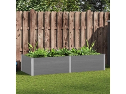 Vidaxl Canteiro Elevado De Jardim 250x100x54 Cm Wpc Cinzento