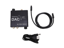 Conversor Digital para Analógico de Áudio EOOCOO (óptico para Analógico, Coaxial)
