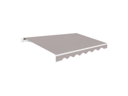 Lona para Toldo WASABI 2,5x2m, poliéster 280G/m², cinza, com faldão ondulado