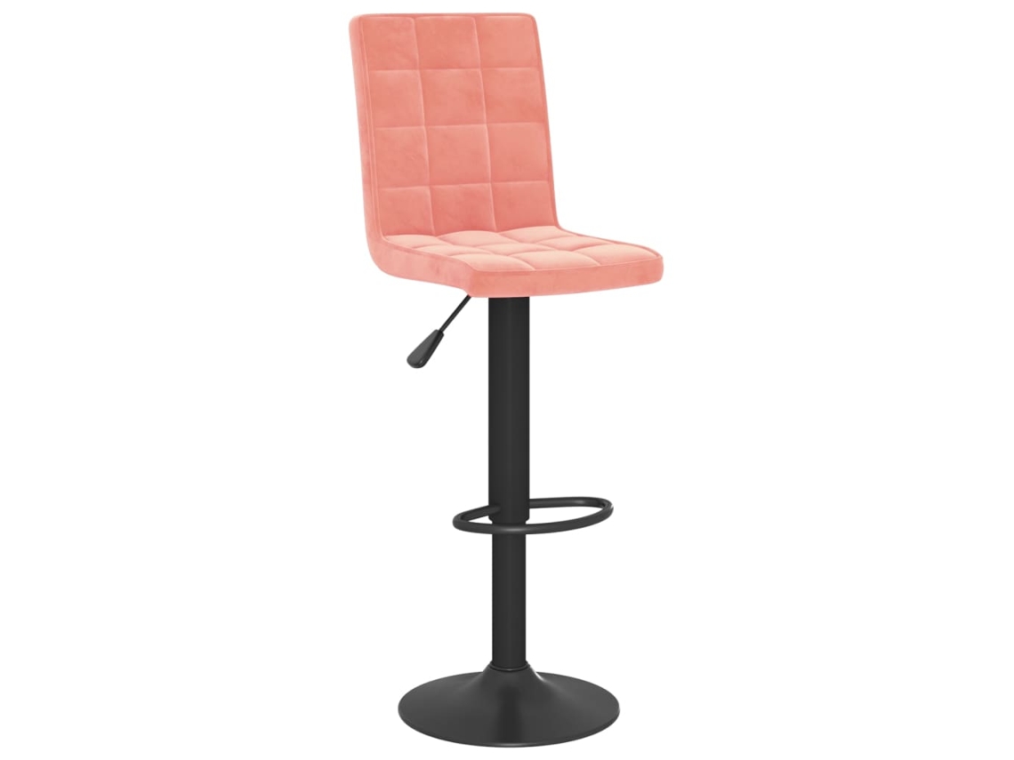 Bar Stool, Bar Stools Vidaxl Cor-de-rosa Veludo (n/a)