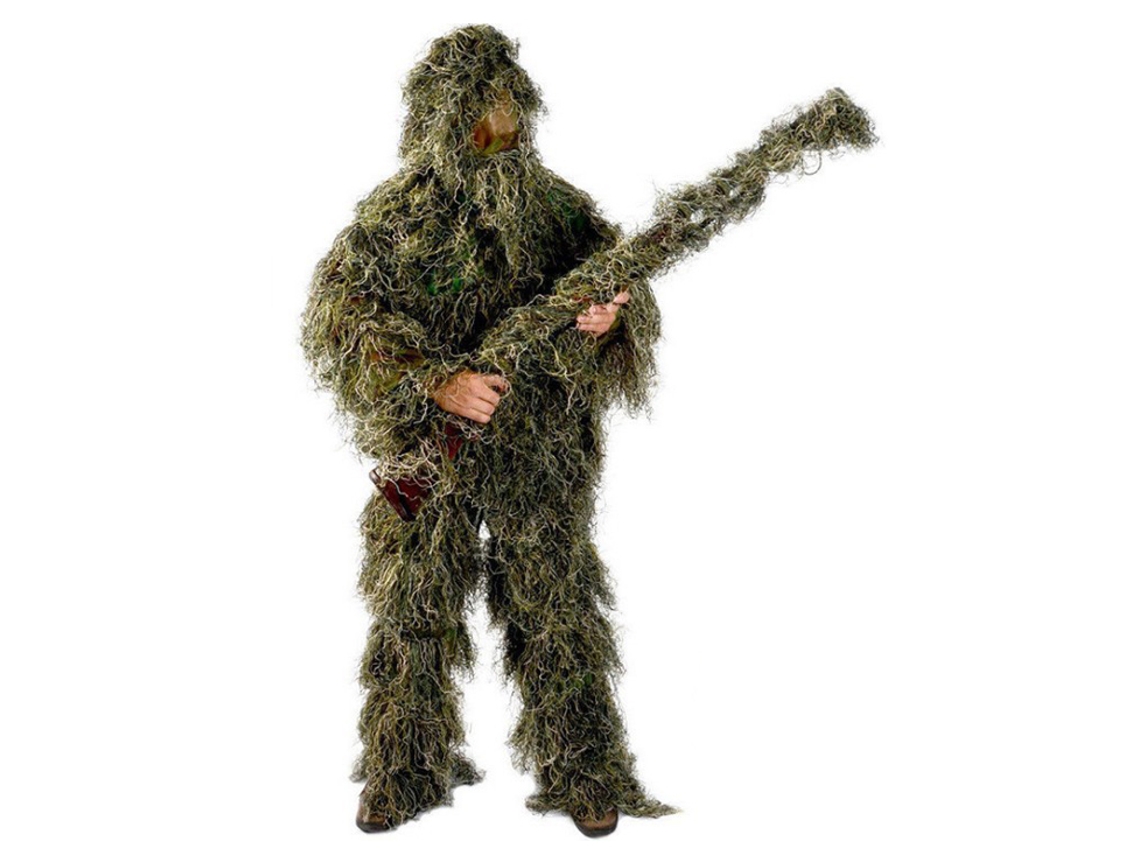 Traje de Camuflagem Infantil Ghillie para Caça, Esterilha, 1.3-1.5m | S/MARCA