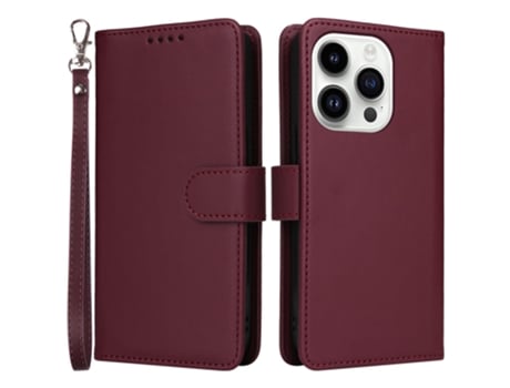 Suporte Casa Amovível Para Iphone 14 Pro Max Betopnice Pele Sintética Vermelho