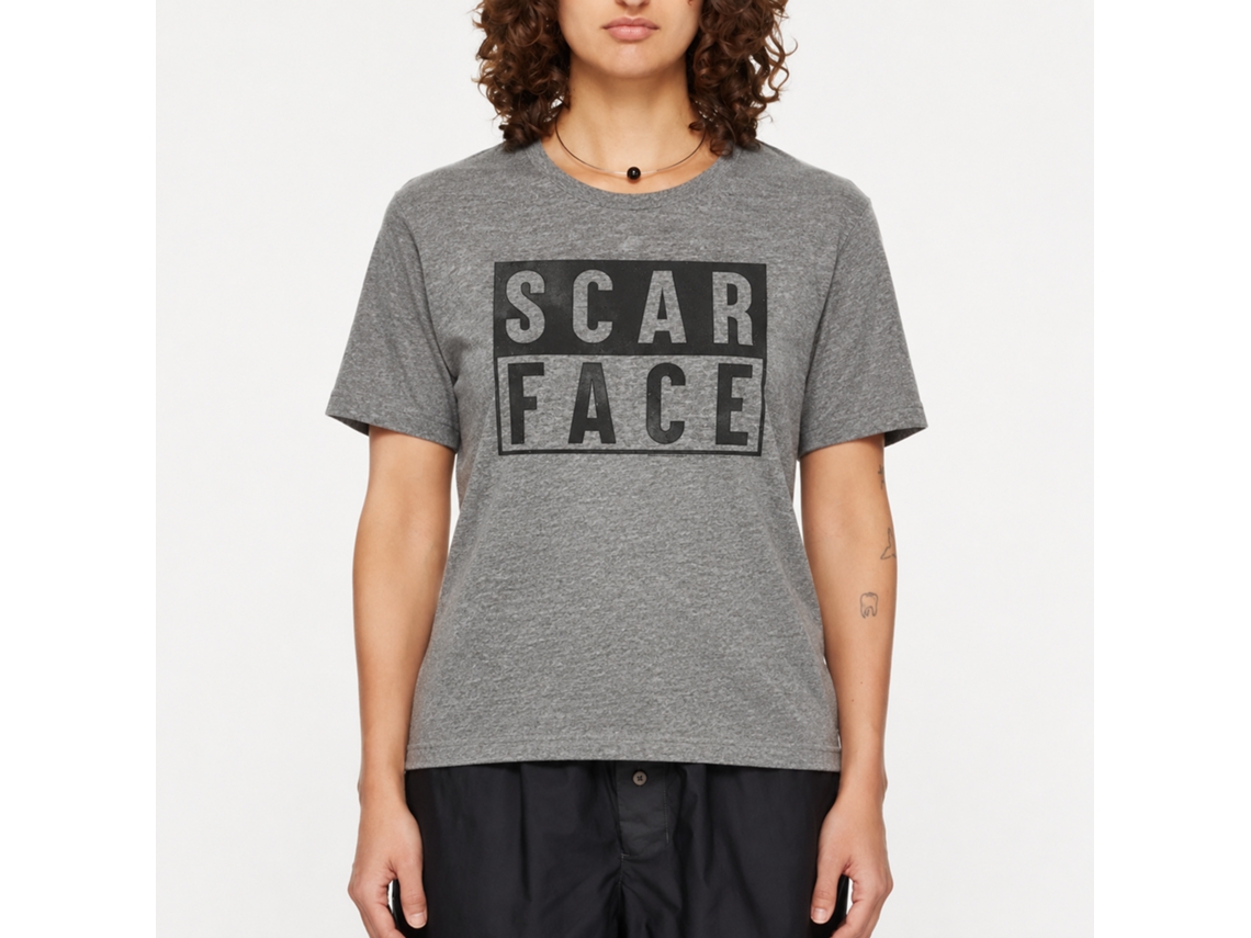Rockinstone Scarface Movie Boxed Heather Graphite Adult T-shirt Size:xl