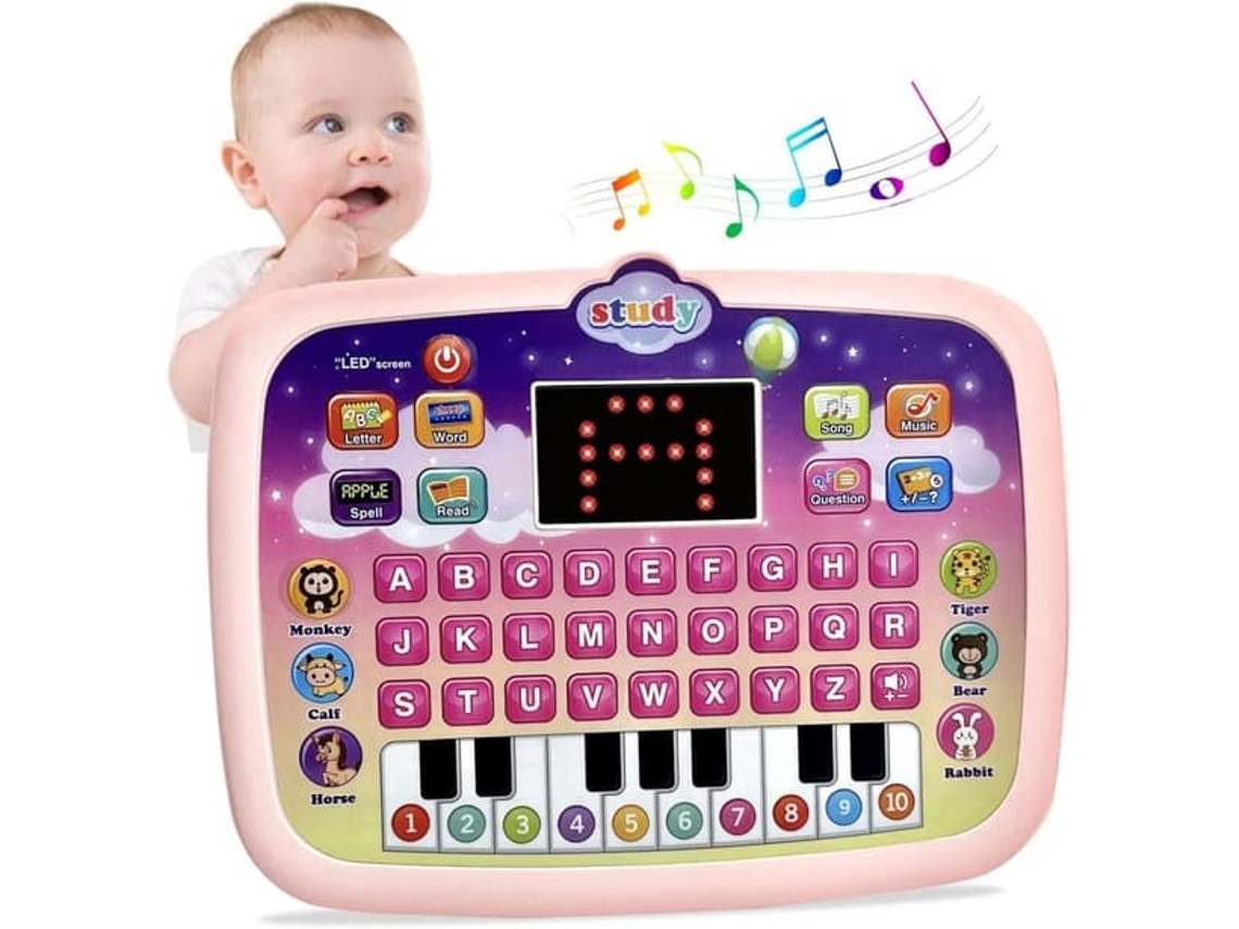 Tablet Multifuncional Para Bebês, Brinquedo Educativo Com Luzes E Música Interativa Aprendizado. Aquaforge