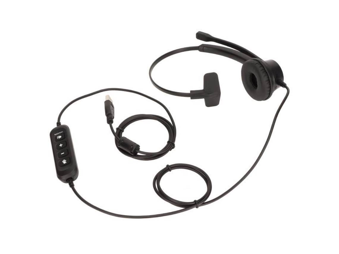 Fone de Ouvido de Escritório Usb Empresarial Usb Enc Fone de Ouvido para Pc com Fio Cancelamento de Ruído de Um Lado HURRISE