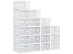 Sapateira Modular com 18 Cubos, Transparente ZACHARY