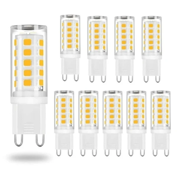 Lâmpada Led, 10 Unidades, Base G9, 5w, 3000k, Para Uso Residencial, Comercial Ou Substituição De Fontes Convencionais