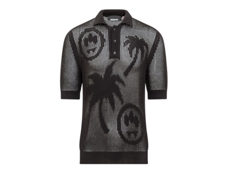 Polo De Homem Barrow Effetto Vissuto Algodão Preto (m)