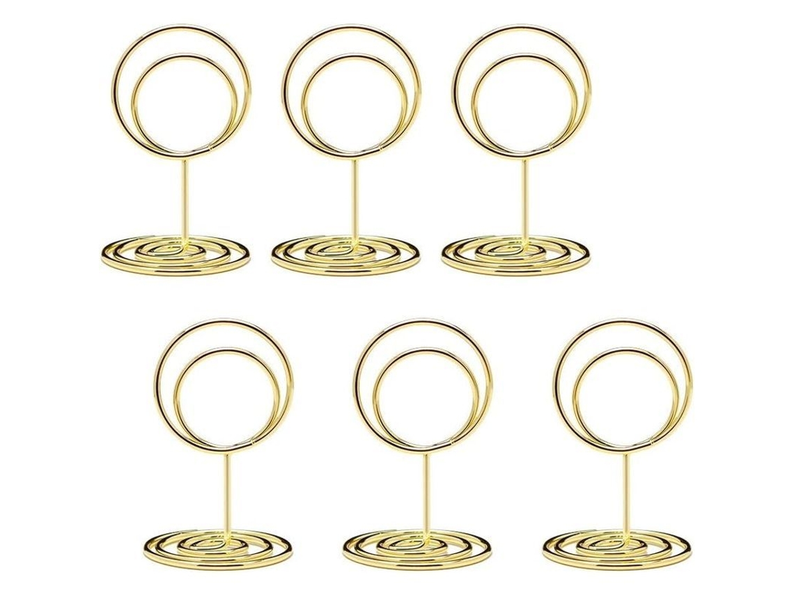 20 Portavasos Mini, Portanúmeros De Mesa Bonitos, Portatarjetas De Mesa Tamaño Pequeño Con Diseño Elegante Para Fiesta Y Oficina