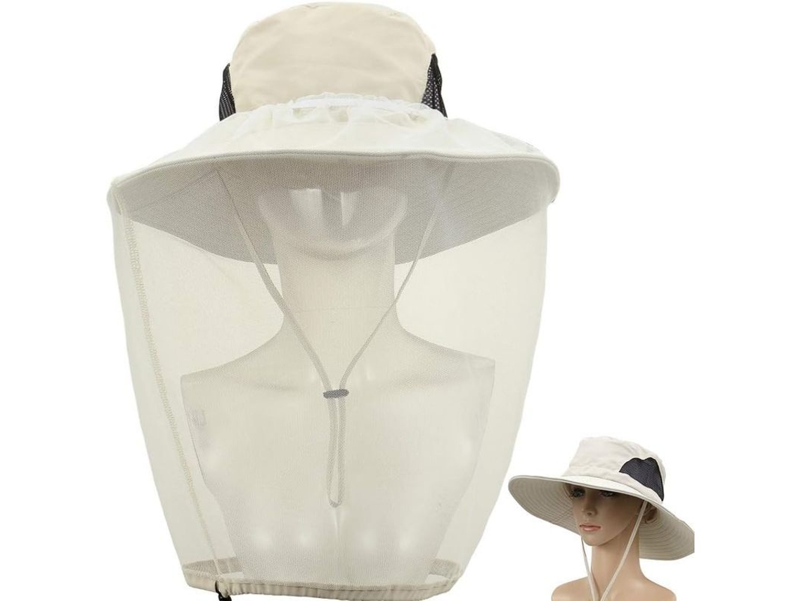 2026-2 Paquetes De Gorros Com Rede Anti-mosquitos E Visera Removível Para Caminhada, Pesca E Jardinagem