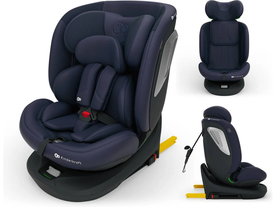 Cadeira auto KINDERKRAFT I-Grow 2 Plus (4 em 1 - 40-150 cm - 0-12 anos - i-Size - Azul Marinho)