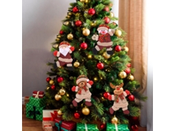 Laxiscreed Conjunto Natal Com Boneco De Neve, Pai Natal, Rena E Urso Para Decoração Festiva