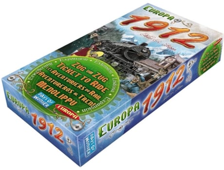 Expansão Jogo de Tabuleiro  Ticket To Ride: Europa 1912 (Idade Mínima: 8)