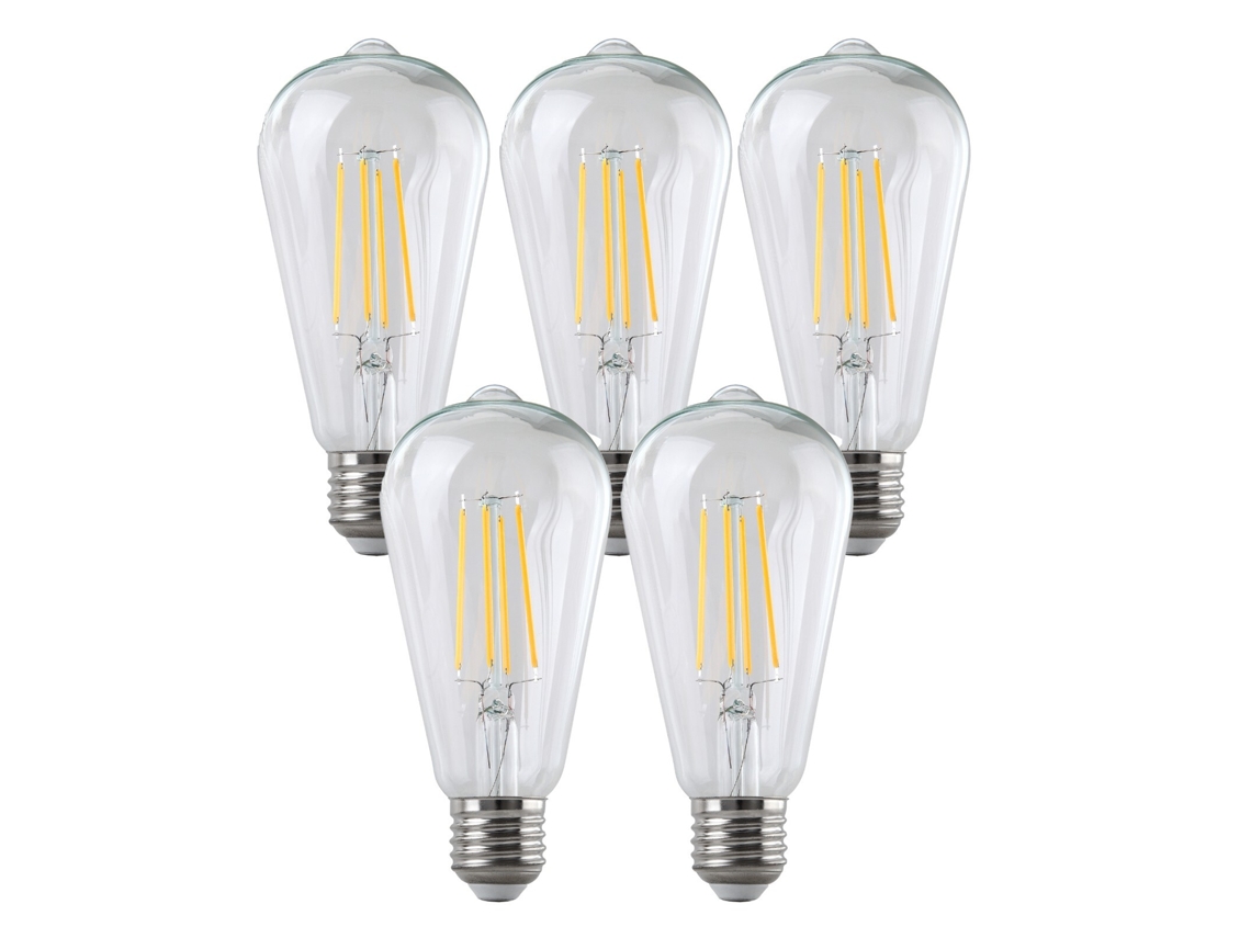 Lâmpada Led St64 Retro Filamento Edison Lâmpada E27 8w 2700k Luz Branca Quente SUNNY SPACES
