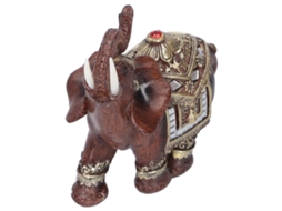 Estátua de Elefante de Resina Decorativa para Mesa de Sala | S/MARCA
