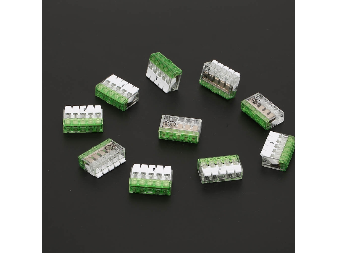 Conectores Compactos De Encaixe Rápido Laxiscreed Para Fios Awg24 E Contatos Múltiplos