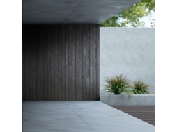 Painel de Parede Madeira Carbonizada Espresso Queimada - Macho-fêmea Maciço - Interior/exterior - 18x120x1191mm - 1m²/7un
