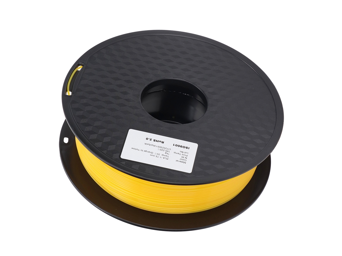 Filamento Pla 1.75mm Gradiente Laranja-amarelo À Prova D'água Para Impressão 3d