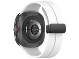 Pulseira De Relógio Compatível Com Samsung Galaxy Watch Ultra 2 47mm, Substituição Desportiva Em Silicone Macio. Branco Hexinyigjly