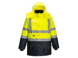 Parka Contrast Traffic 7 Em 1 De Alta Visibilidade Azul Marinho E Amarelo / Xl