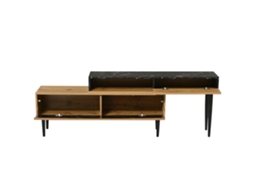 Suporte De Tv Moderno Com Design Em Mármore E Madeira,estrutura De Ferro,cor Escura,decoração Para Casa,durável E Compacto