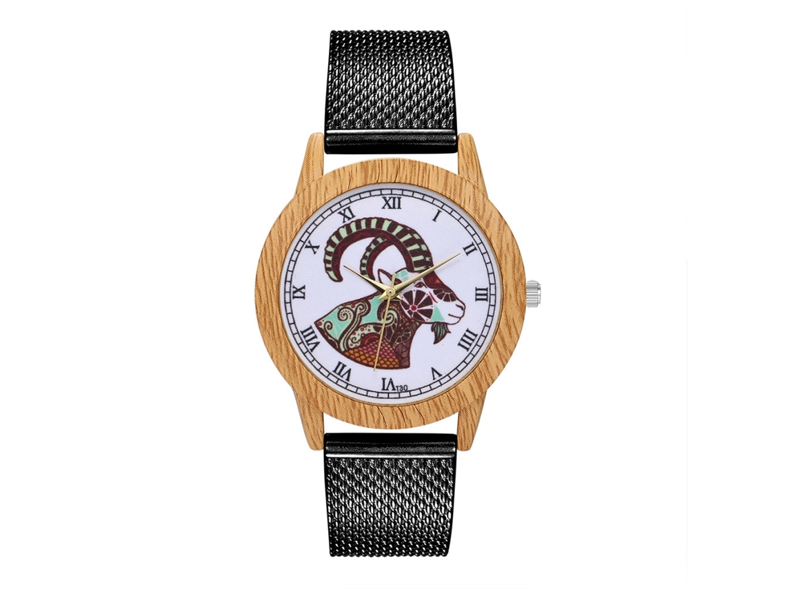 Relógio de quartzo casual unissex com pulseira de silicone preta para homens e mulheres.