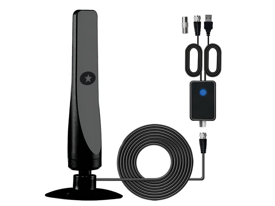 Antena De Tv Digital Para Smart Tvs De Uso Interno, Compatível Com 4k, 8k E 1080p Aquaforge (1 Unidade)