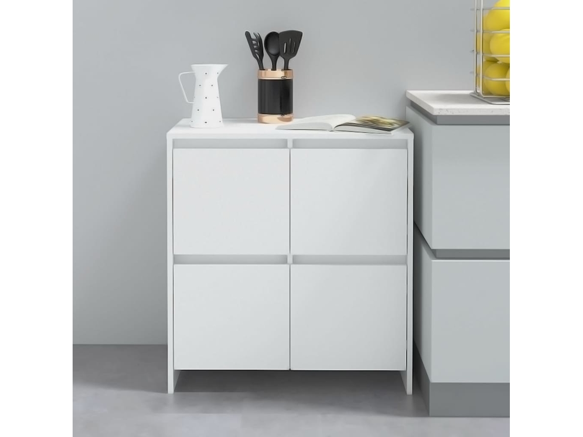Vidaxl Aparador 70x41x75 Cm Derivados De Madeira Branco