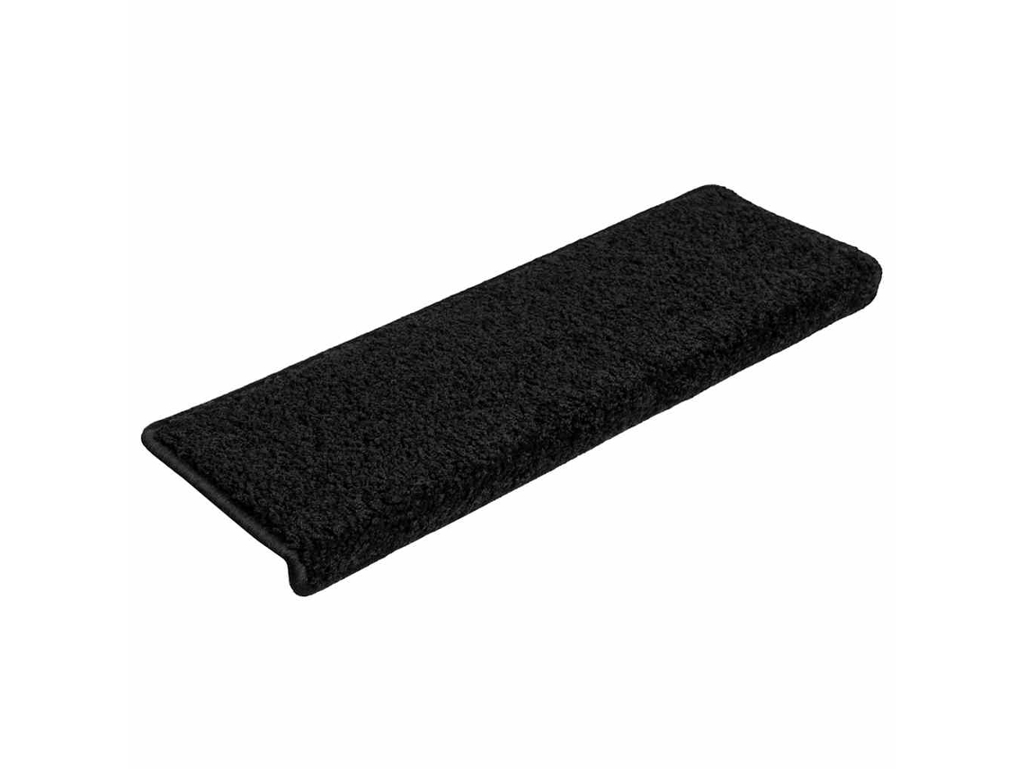 Tapetes de Escada 20 Peças 65x21x4 cm Pretos com Borda Retangular MAISON EXCLUSIVE