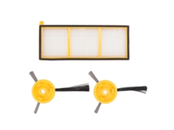 Kit de Filtro e Pincéis Laterais para Aspiradores Rv700 Rv720 Rv750 Rv750c Rv755 Acessórios de Substituição