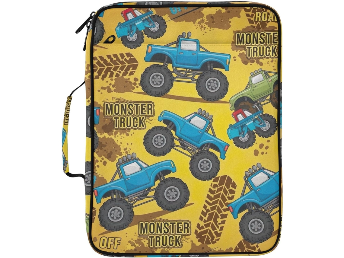 Blue Trucks Organizador De Arquivos Expansível Amarelo Com Pasta 3-argolas Destacável E Arquivo Sanfonado 7-camadas
