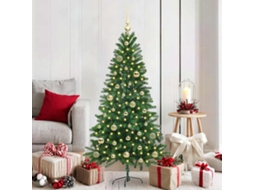 Vidaxl Árvore De Natal Com 150 Leds Com Suporte Verde 150 Cm Pe