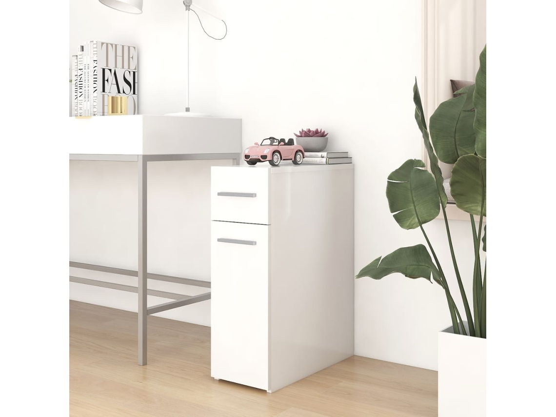 Vidaxl Armário Boticário 20x45,5x60 Cm Derivados De Madeira Branco